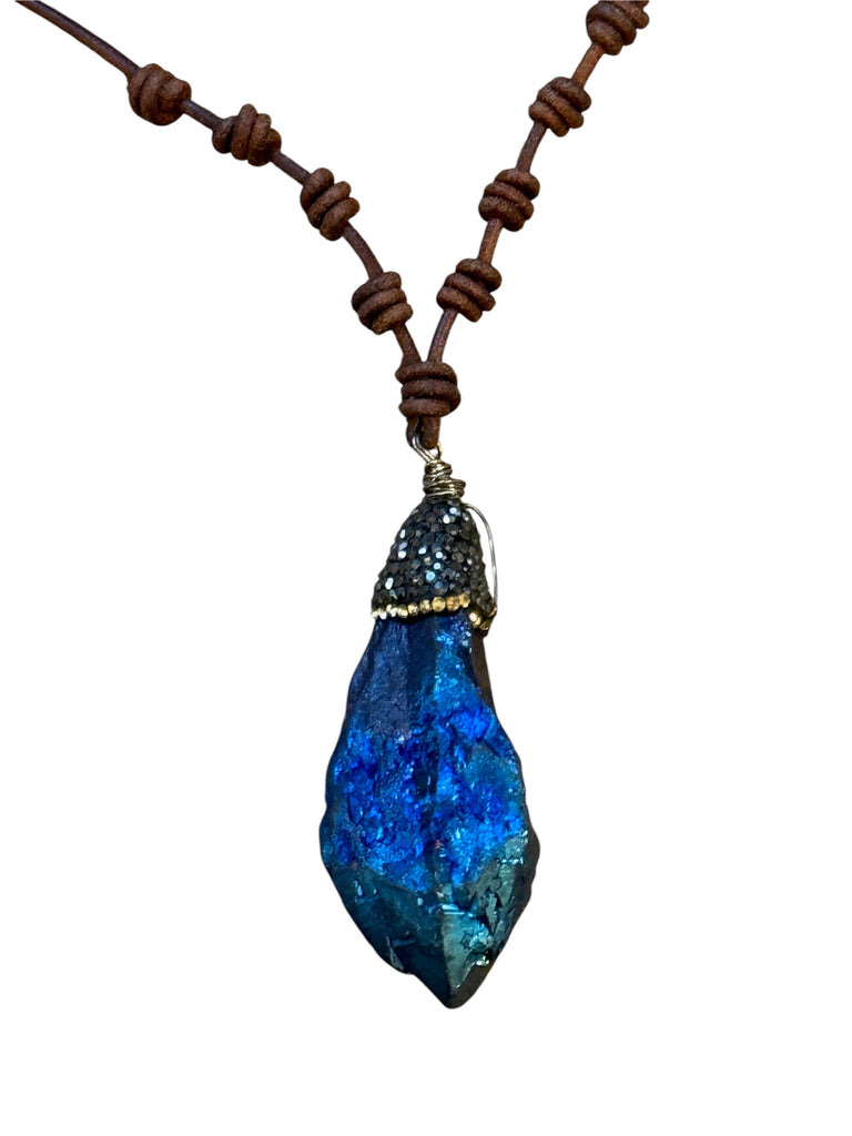 Azure Flame Necklace | Allison Craft Designs