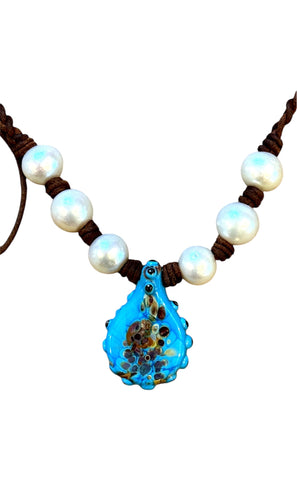 Artisan Magic Glass Pearl Necklace | Allison Craft Designs