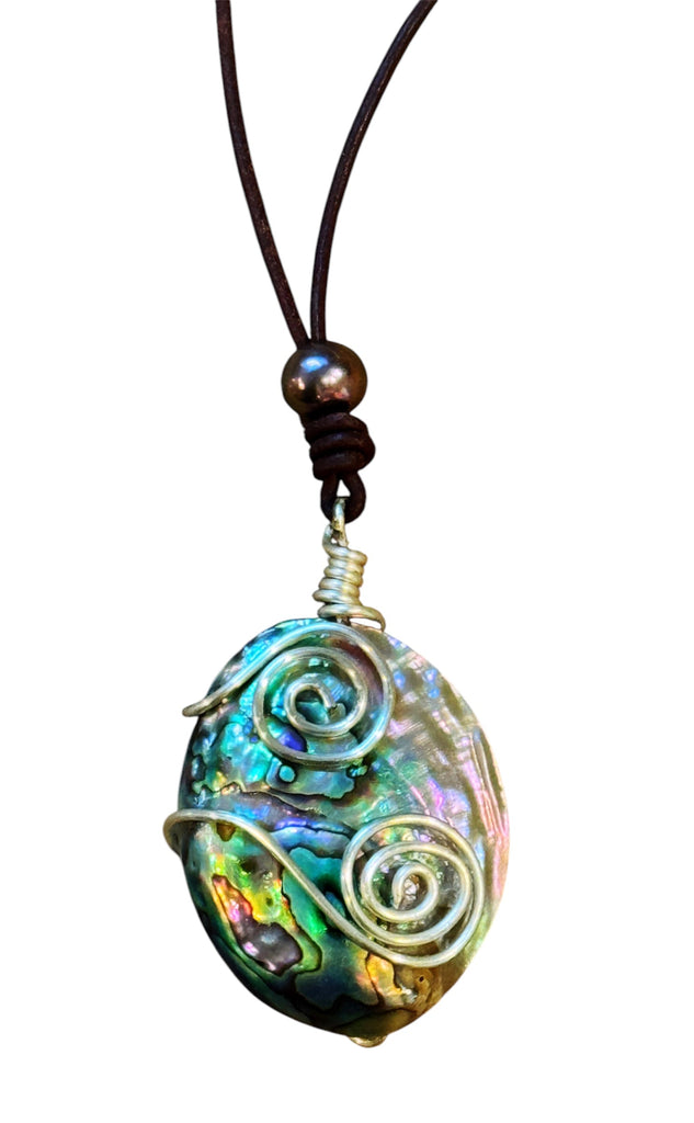 Mystic Abalone & Peacock Pearl Necklace | Allison Craft Designs